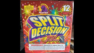 SPLIT DECISION BY (PHANTOM BRAND FIREWORKS) 12 SHOT NOAB  NOAB FRIDAY  SEASON 1 EP10 SEASON FINALE