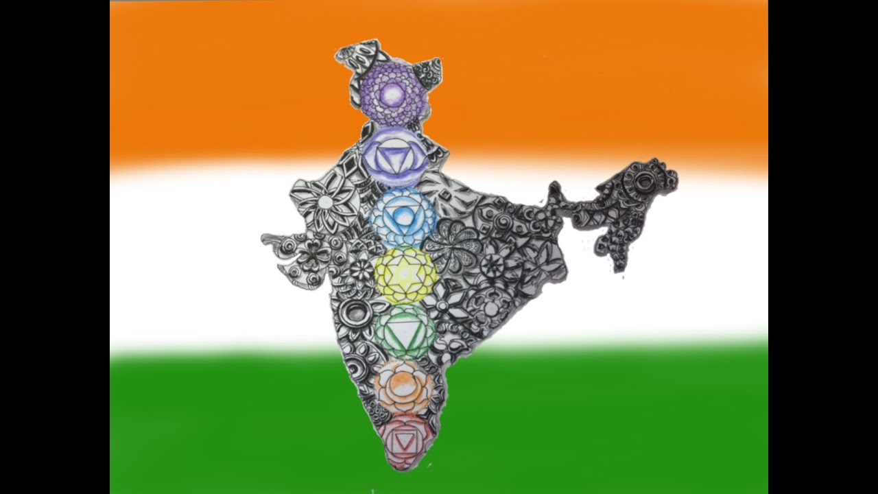 Zentangle India art| Yoga chakras art