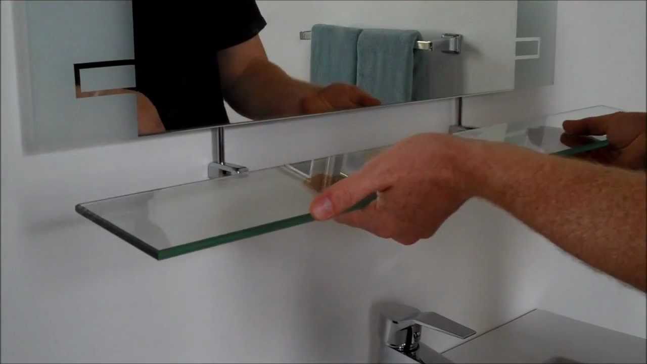 How To Hang A Decor Wonderland Mirror With A Shelf Youtube