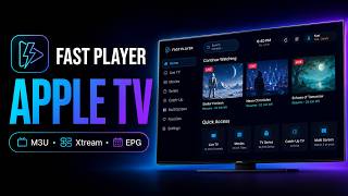 Fast IPTV Player for Apple TV – Official App Trailer | M3U, Xtream Codes & EPG screenshot 1