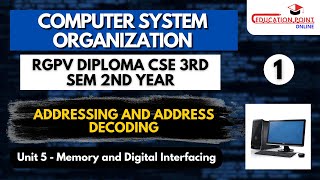 Addressing and Address Decoding | RGPV Diploma Computer System Organisation CSE 3rd Sem