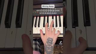 Video thumbnail of "Mining away piano cover #shorts"