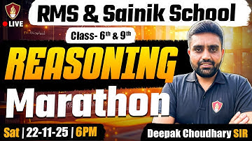 Class 6 RMS Reasoning Maha Marathon | Military School Preparation | Intelligence