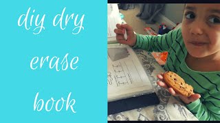 HOW TO MAKE A PRESCHOOL DRY ERASE BOOK!
