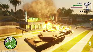 GTA San Andreas Definitive Edition - Rhino Tank Rampage - Gameplay