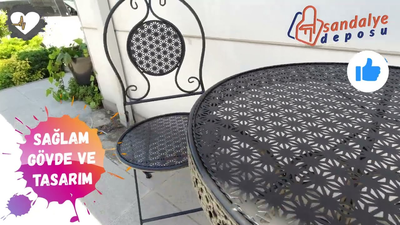 Morena Metal Sandalye Ve Masa Takımı YouTube