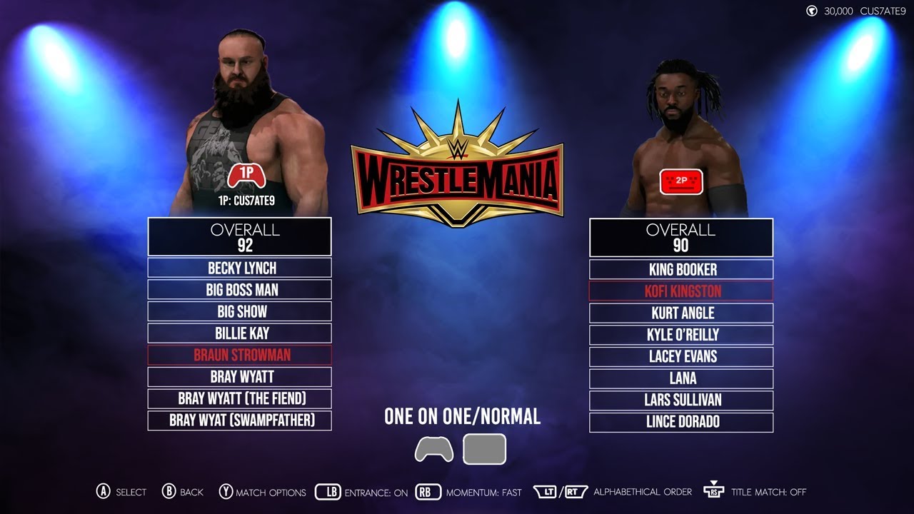 wwe 2k20 features