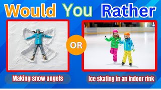 Winter Would You Rather? Workout ⛄️ Winter Brain Break | Winter Games For Kids.