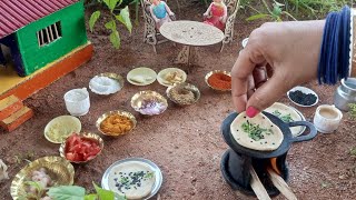 Butter Naan+Chicken Masala Keema |Miniature Chicken Keema Naan | susmita miniature cooking