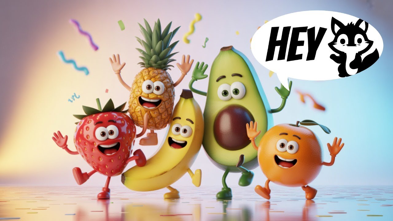 Dancing Fruit Baby Sensory Education 🍎🍌 | Learn Colors, Counting & Focus for Kids