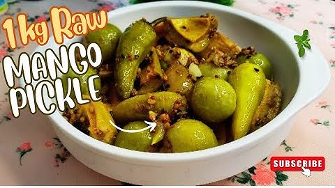 1 Kg Traditional Raw Mango Pickle | Kache Aam ka Achar | کچے آم کا اچار