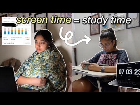 Swapping my screen time with study time📲📚| Study Challenge