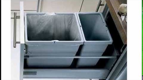 Thùng rác âm tủ bếp Hafele - Bếp Gia Đình