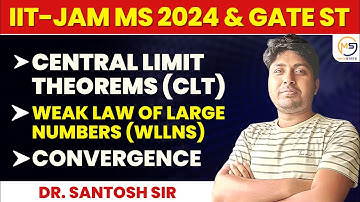 GATE STATISTICS 2025 | Limit Theorems WLLN CLT Convergence | Mathstats @8810409392