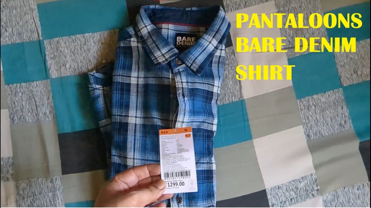 Bare Denim Men Printed V Neck Slim Fit Blue T-Shirt - Selling Fast at  Pantaloons.com