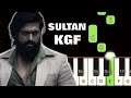 Sultan song   kgf  piano tutorial  piano notes  piano online pianotimepass kgf yash