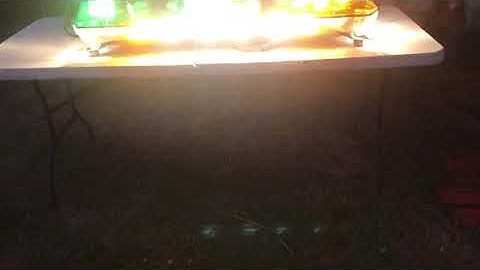 Code 3 mx7000 amber/ green lightbar w/ led arrowstik