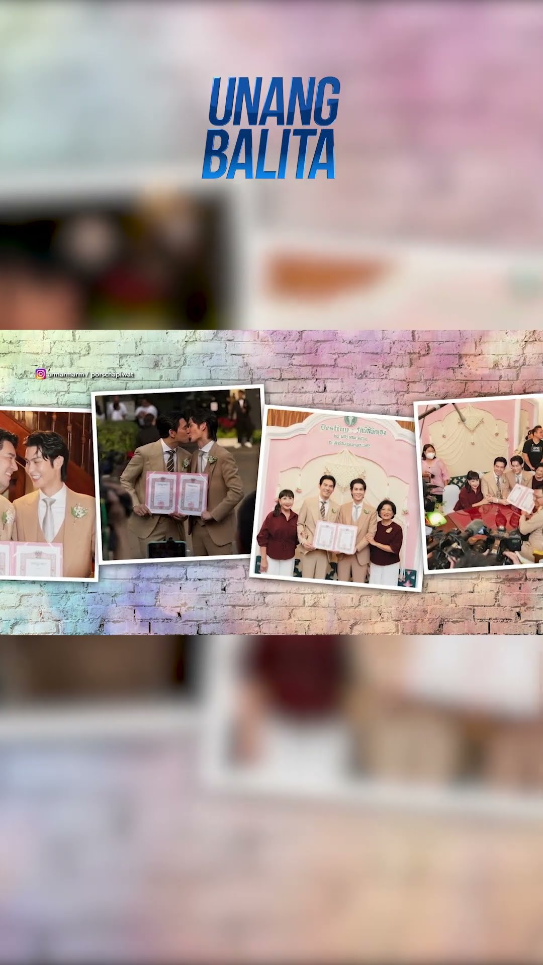Mahigit 200 LGBTQ couples, ikinasal sa Thailand #shorts | Unang Balita