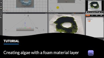 VUE: Creating algae with a foam material layer
