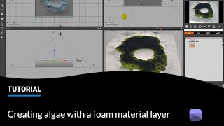 VUE: Creating algae with a foam material layer