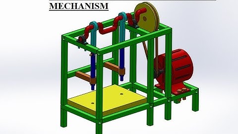 MECHANICAL PROJECT- Punching Machine Using Crank Mechanism.