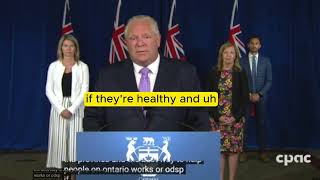 Doug Ford Tells Cancer Patients, Disabled People to 'Get a Job'