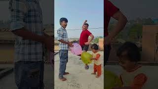 Daddy Solave Balloon Sibling Problem 😂😃#shortvideo #funnyvideo #youtube😛😳,😬🥺