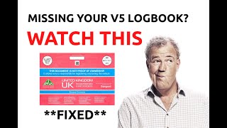 Missing your V5 logbook for car? How to apply / replace / order / duplicate my lost V5 logbook