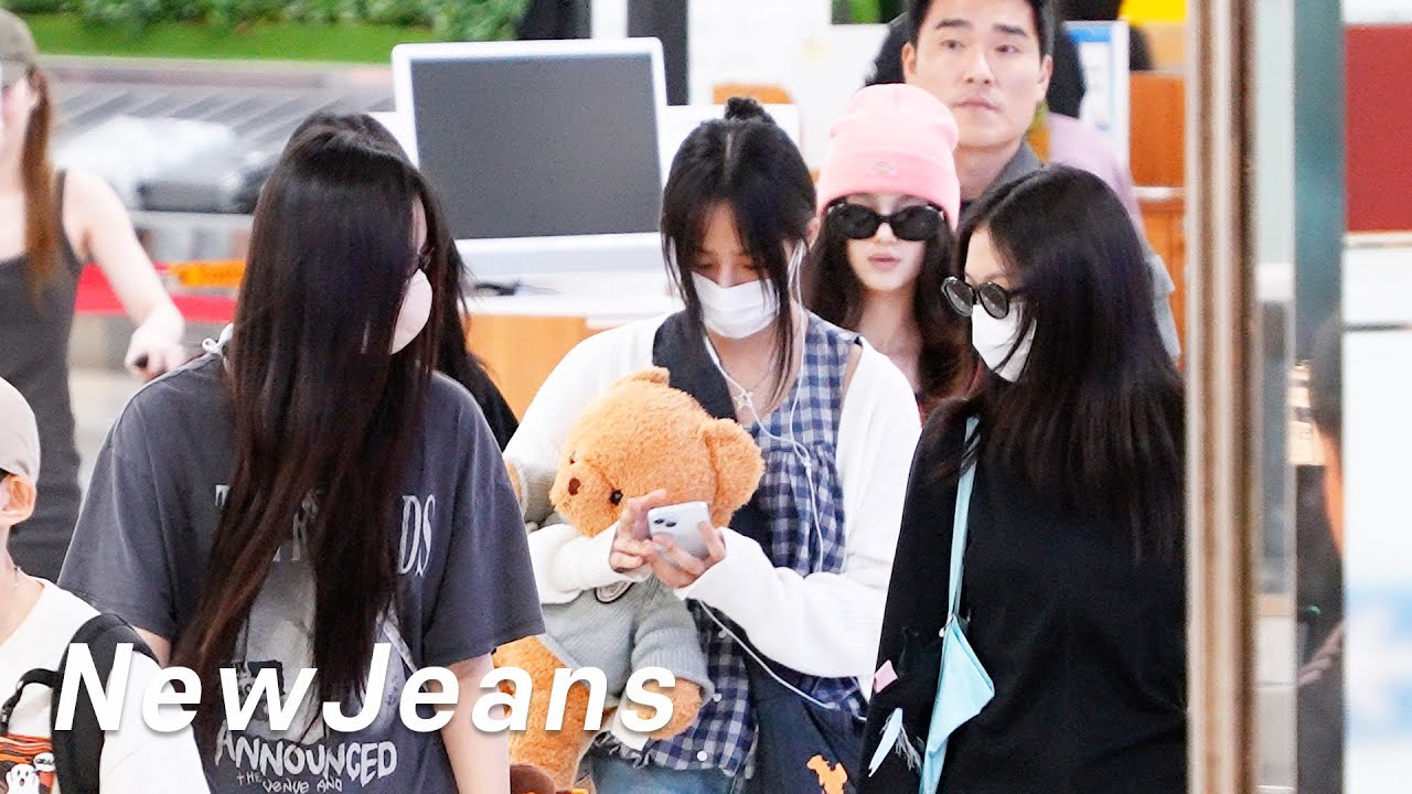 240813 뉴진스 newjeans & 포터 일본 일정 마치고 무사히 귀국 arrive in SEOUL 4K