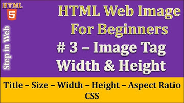 HTML image tag Title and Size  - Exclusively for Beginners-2020 (Width Height and Aspect Ratio)