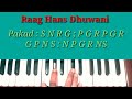Raag hans dhuwani  learn on harmonium