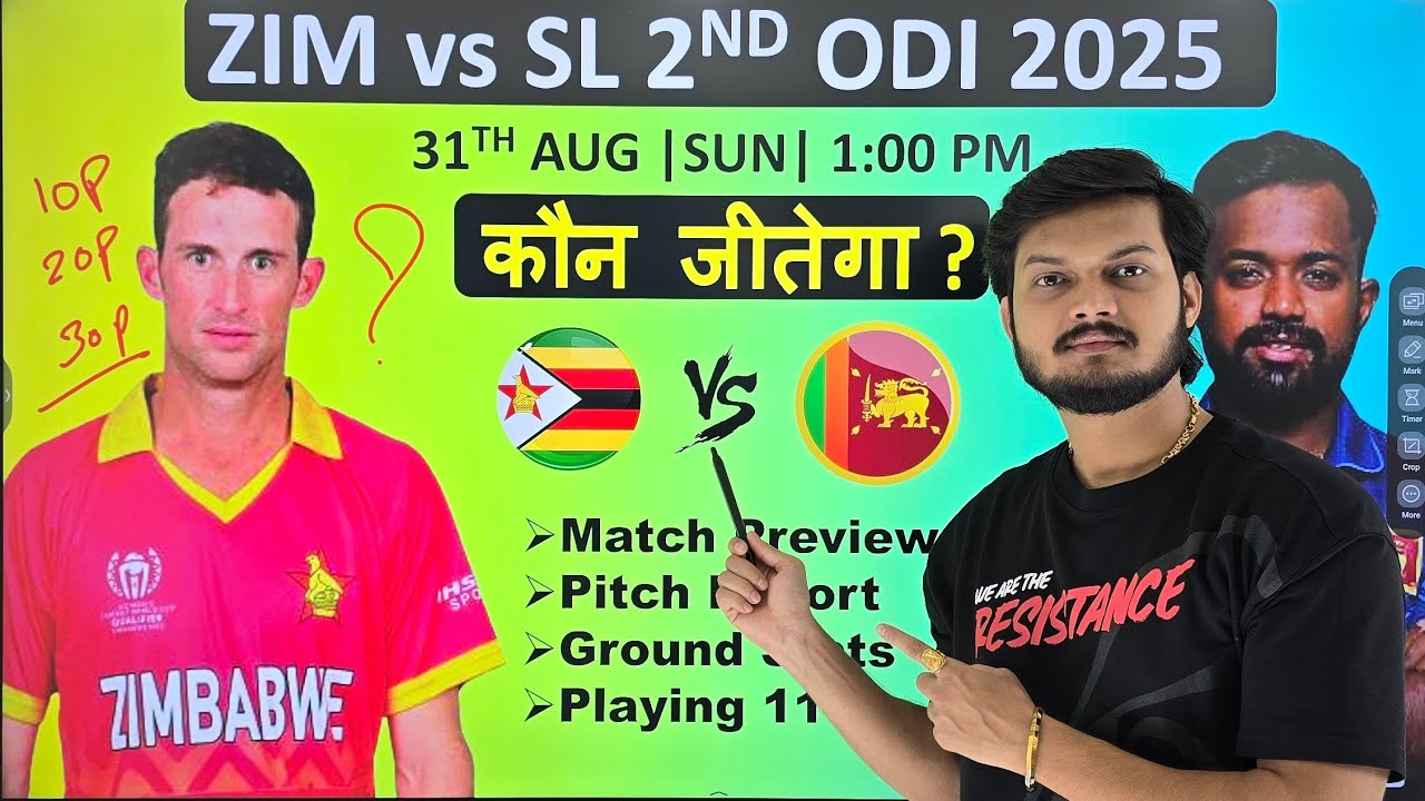 Zimbabwe vs sri lanka 2nd odi match prediction, zim vs sl match prediction, zim vs sl odi prediction