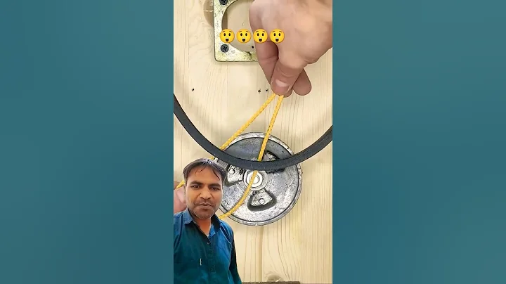 Be sure to remember this trick! How can you easily put on a drive belt? #shorts