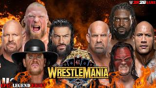 Brock Lesnar Roman Reigns Undertaker Stone Cold vs Oba Femi
