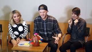 PENTATONIX Plays Japanese Game, Pop-Up Pirate!  ペンタトニックスが札上げゲーム&黒ひげ危機一髪に挑戦！