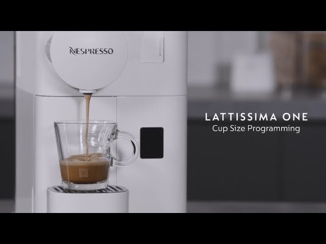 Nespresso Lattissima One - Cup Size Programming 
