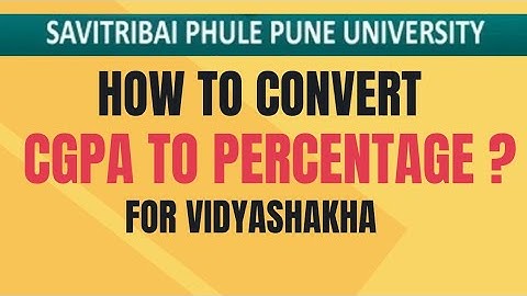 How to Convert CGPA to Percentage for Pune University? | New Circular |SalimKTutorials