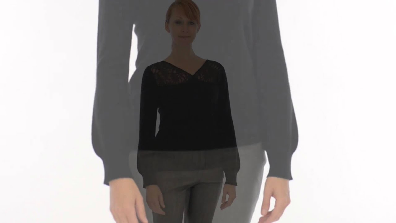 Lauren Hansen Cashmere Dressy V-Neck 