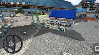 Truck Oleng Permainan Truck Jemput Penumpang Wisata Ke Kota Bangkalan || BUS SIMULATOR INDONESIA screenshot 4