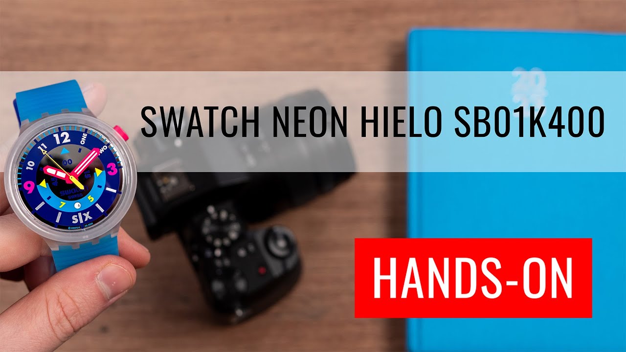 HANDS-ON: Swatch Neon Hielo SB01K400 - YouTube