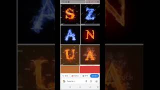 Google fire a to z effect tutorial Google  tutorial: Text on fire screenshot 1