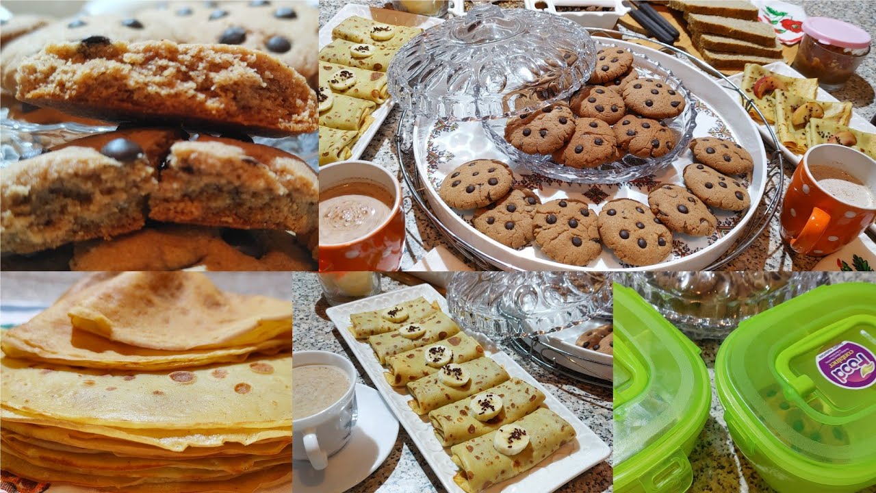 وجبات للاطفال بدون دقيق ابيض فطور كوطي لانش بوكس"كوكيز ،كريب،شوكولا للدهن"