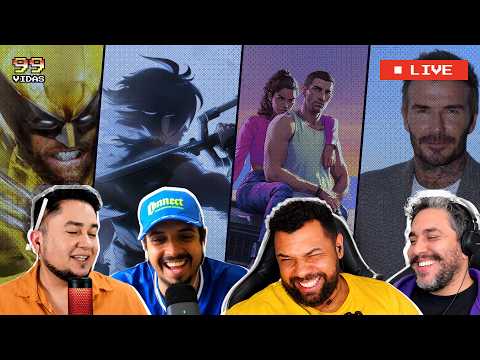 99VIDAS LIVE #16 | GAMEPLAY DO GTA VI VAZADO / ANIME DO KINGDOM HEARTS / COMO SER UM HOMEM ATRAENTE?
