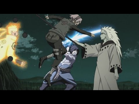 naruto and sasuke vs madara full fight