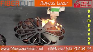 Lazer Metal Kesim Makinası Fibercut Raycus 1Kw Kesim Performansı