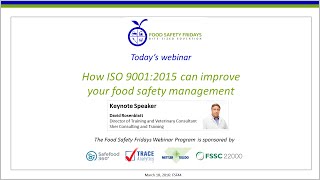 How ISO 9001:2015 can improve your food safety management