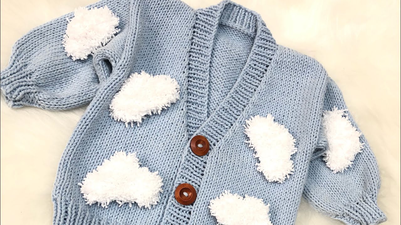 Koton ip ile Bulutlu Hırka, V yaka hırka