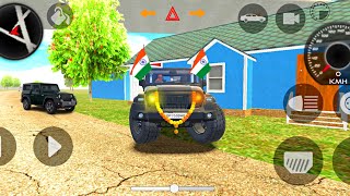 Dollar song sidhu musewala real Indian new black Thar village stunt 😈 ||Indian cars simulator 3D