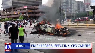 Arson suspect accused of burning SLCPD car once spoke to FOX 13 about protesting peacefully