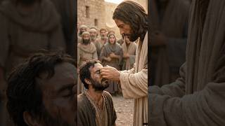 Jesus heals the blind man